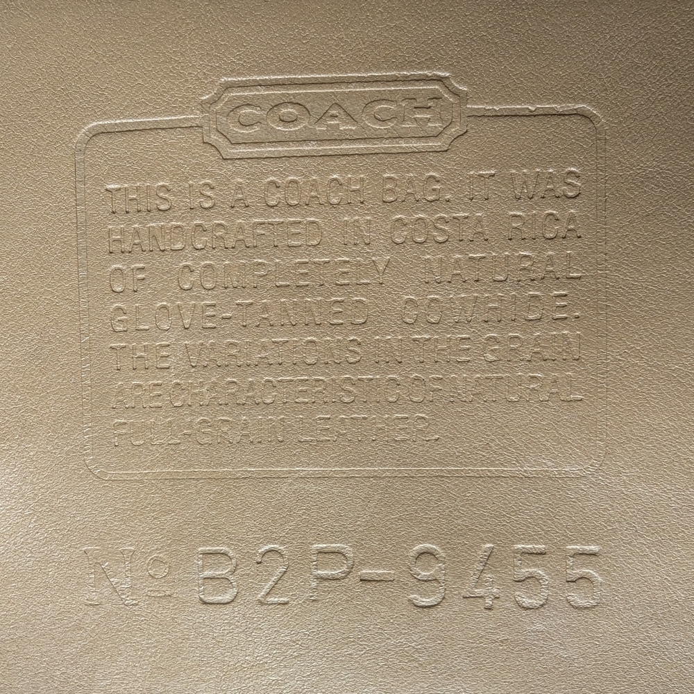Vintage Coach Basic Bag Style #9544 Costa Rica 1992 - Picture 13 of 15